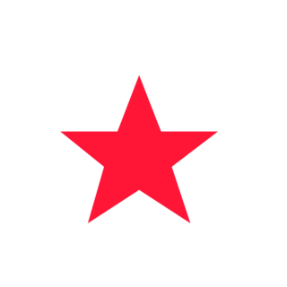 红色的五角星背景装饰